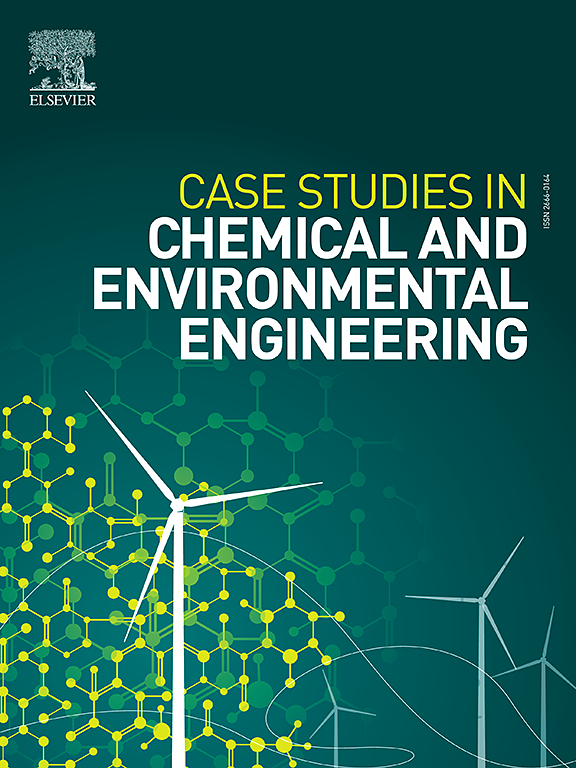 Go to journal home page - Case Studies in Chemical and Environmental Engineering